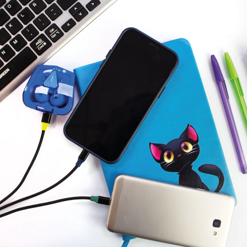 Cable Multicargador 6 en 1 WePlug 1.3m Carga Rápida