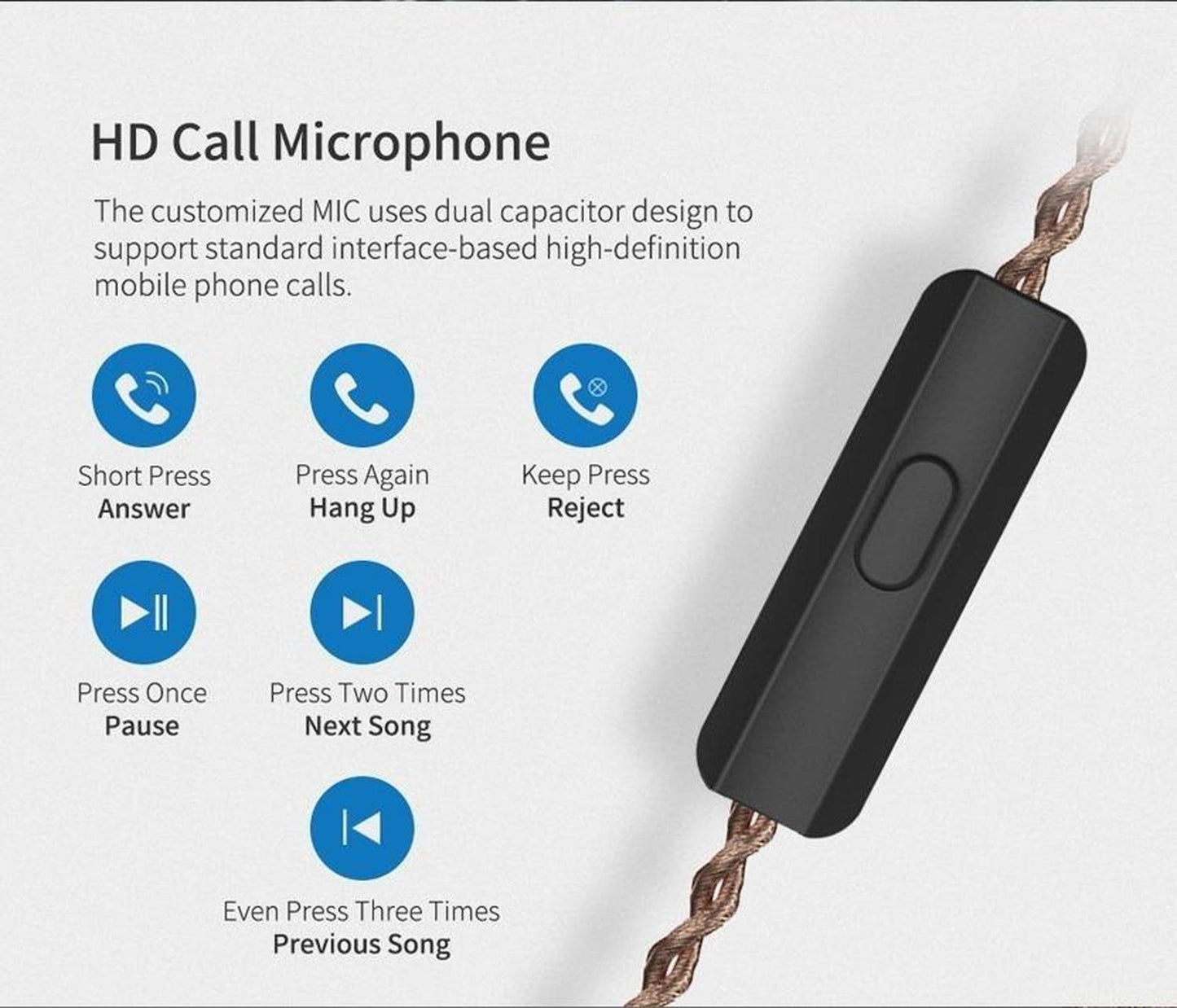 Audífonos BINDEN ZSN PRO HiFi Micrófono Dual Drivers