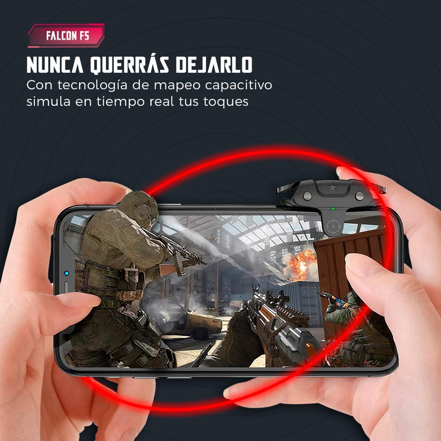 Gatillo Gamer BINDEN Falcon F5 p/Celular Programable