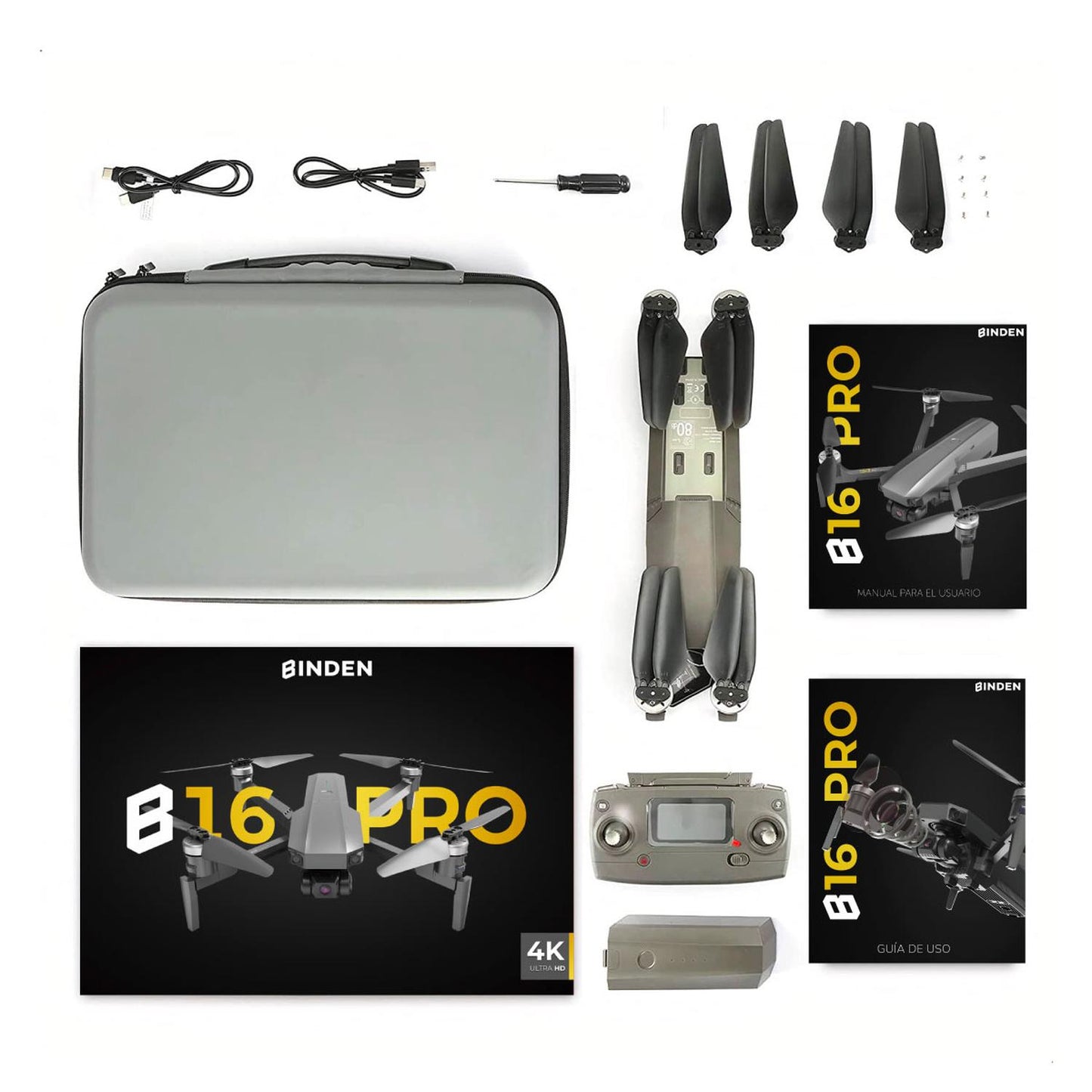 Drone BUGS 16 Pro con Cmara 4K, 3-Axis con EIS (Reacondicionado)