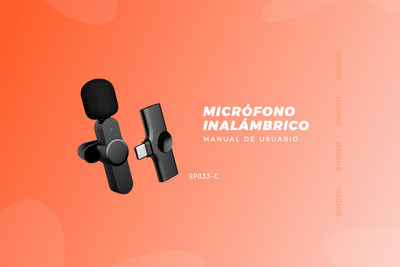 Manual de usuario: Micrófono inalámbrico (Tipo C) - BINDEN
